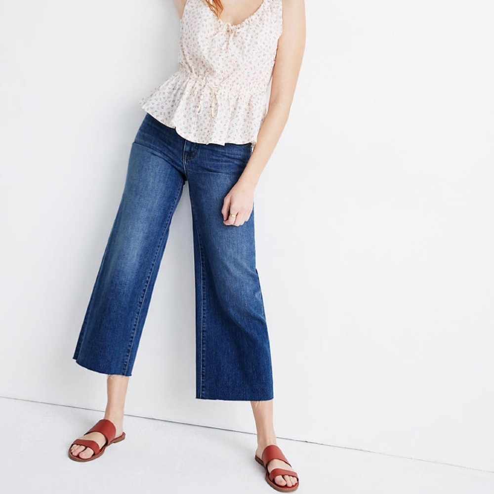 Madewell Wide Leg Crop Jeans